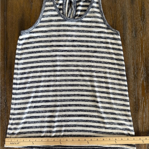 Market & Spruce Women’s Lexxie Navy and White Tie Back Knit Tank Top Size M - Picture 4 of 7